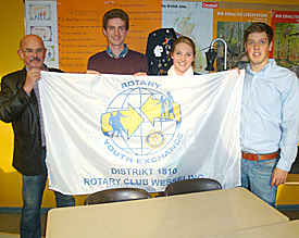 Der Jugenddienst von Rotary International präsentiert sein Konzept für austauschfreudieg Schülerinnen und Schüler