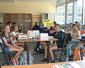 Die 5a ist eine von fünf Klassen am EMG, die erstmals im Ganztag und mit Option auf eine bilinguales Abitur antreten