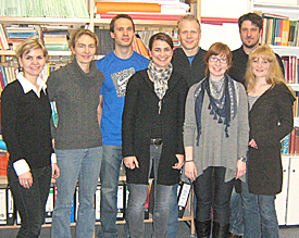 EMG-Neulinge: K. Grygiel, K. Velke-Uth, A. Brenk, K. Kwickert, M. Markwordt, A. Knoll, S. Gräve und H. Willnow (v.l.) 