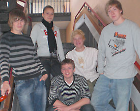 Das neue SV-Team: Lukas Börner, Jenny Koch, Georg Rolshoven, Jan Freyn und Ramien Nek (v.l.)