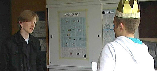 Markus Ankel aus der Stufe ??? hat im Bild festgehalten, warum ihm die Weltsprache Spanisch riesigen Spaß macht 